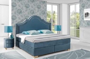 Łóżko kontynentalne z wezgłowiem 900