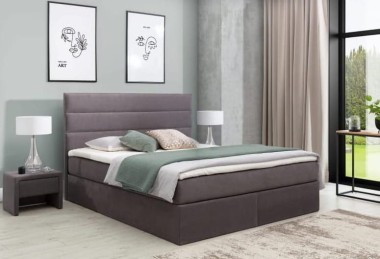 Łóżko kontynentalne SLIM z wezgłowiem B