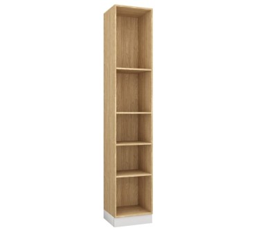 Regał  wewnętrzny 45 z półkami biały połysk - Sleep Varia