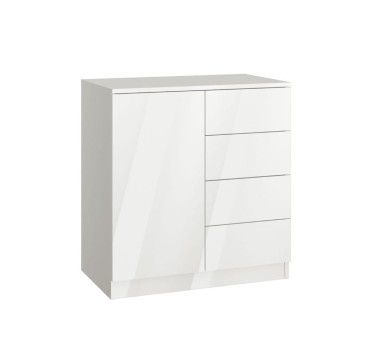 Komoda 80  biały połysk -Sleep Varia