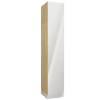 Szafa 45 z półkami i szufladami  biały połysk - Sleep Varia