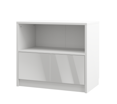Komoda 90 2D biały połysk Genius