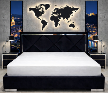 Łóżko Modena Silver/Gold/Black