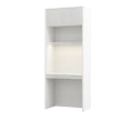 regał biurko biały połysk